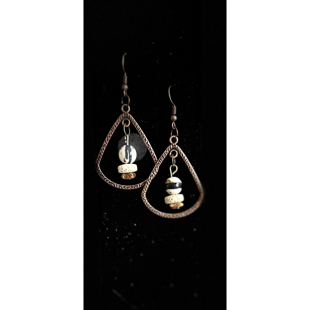Teardrop Beaded Earrings